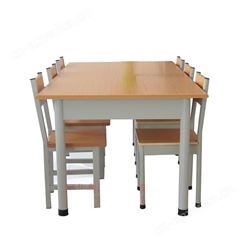 鑫润定制 阅览室桌椅 双人学习工作阅览桌 木头会议桌欢迎咨询