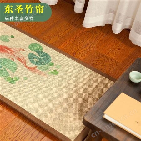 竹地毯 榻榻米 印花竹地毯定做 东圣竹帘 生产批发