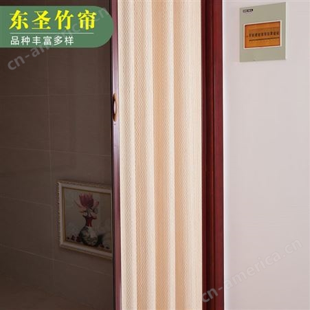 东圣竹帘 折叠门 家用中式纯色折叠门 防蚊隔热 质量可靠